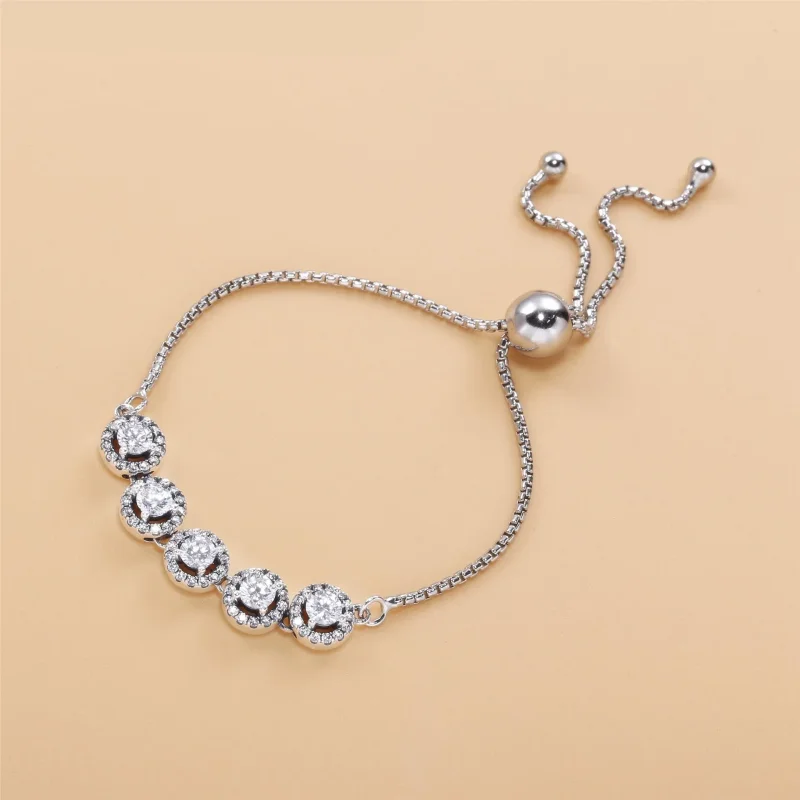(immagine per) Bracciale scintillante con chiusura regolabile - 598510C01 - Visualizza 2