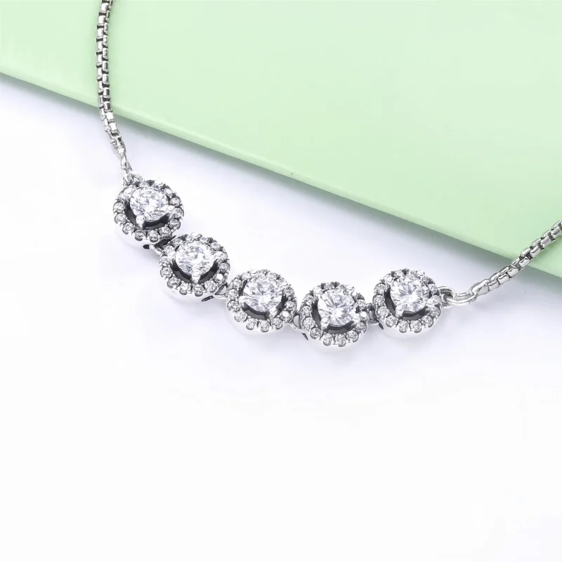 (immagine per) Bracciale scintillante con chiusura regolabile - 598510C01 - Visualizza 3