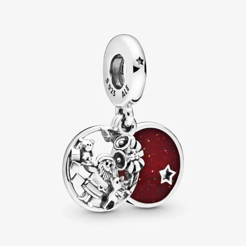 (immagine per) Charm pendente Babbo Natale, amore, pace e gioia - 798468C01 - Visualizza 2