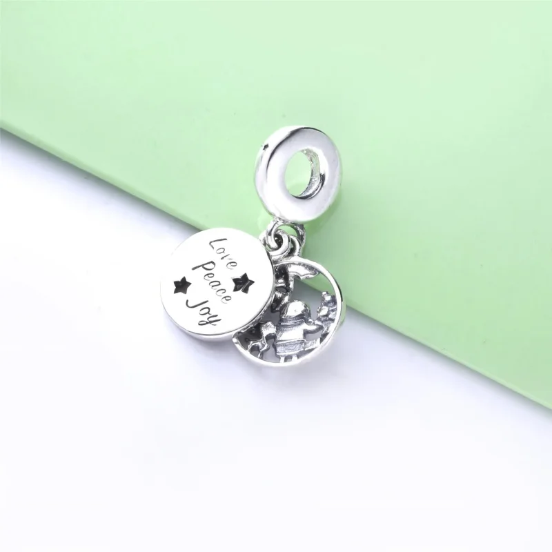 (immagine per) Charm pendente Babbo Natale, amore, pace e gioia - 798468C01 - Visualizza 3