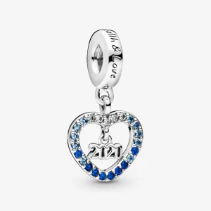 (immagine per) Charm pendente PANDORA 2020 anno nuovo in argento - 798436C01
