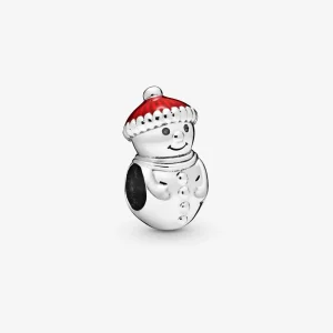 (immagine per) Charm Pupazzo di neve con cappello natalizio - 798478C01