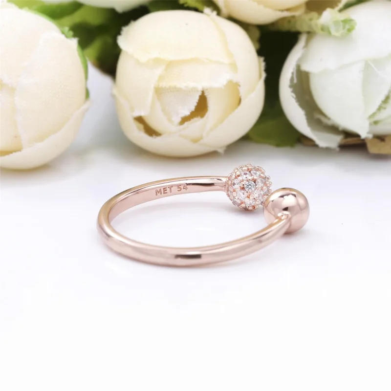 (immagine per) Anello Sfere Luminose e Pavé Purely Pandora - 188316CZ - Visualizza 3