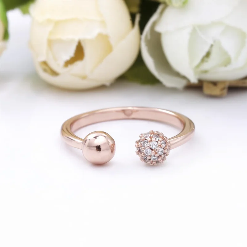 (immagine per) Anello Sfere Luminose e Pavé Purely Pandora - 188316CZ - Visualizza 4
