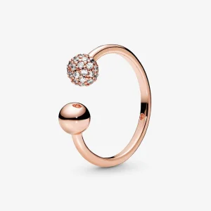 Anello Sfere Luminose e Pavé Purely Pandora - 188316CZ (immagine per) Anello Sfere Luminose e Pavé Purely Pandora - 188316CZ