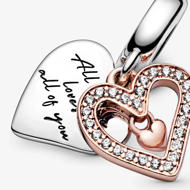 (immagine per) Charm pendente con cuore scintillante - 788693C01 - Visualizza 3