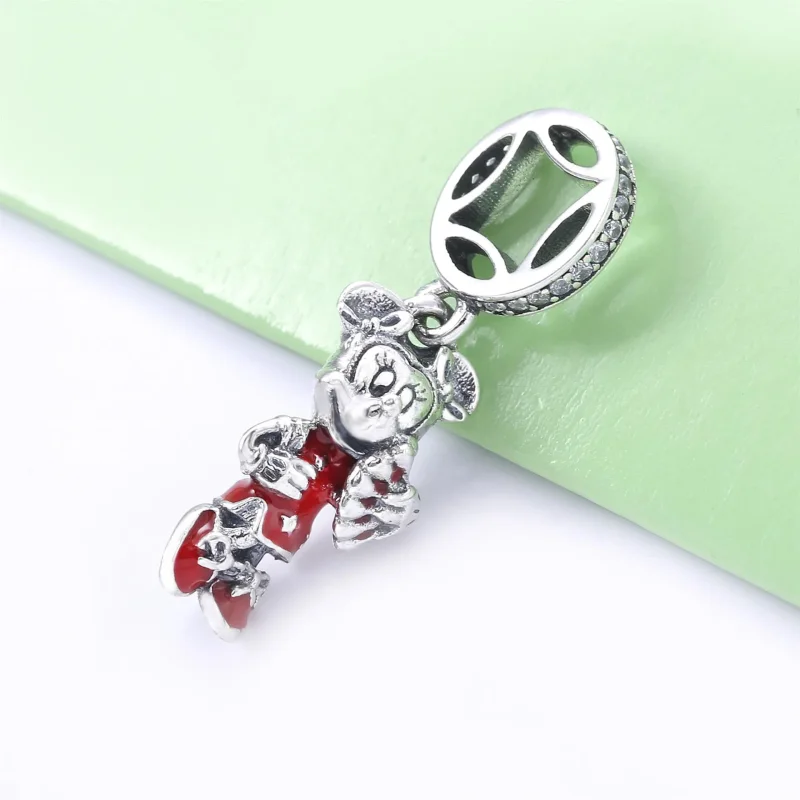 (immagine per) Charm pendente PANDORA Disney Minnie Mouse in argento - 798636C01 - Visualizza 2