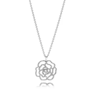 (immagine per) Charm pendente PANDORA Rosa scintillante in argento - 390368CZ-90