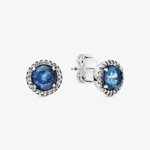 (immagine per) Orecchini a lobo rotondi blu scintillanti - 296272C01