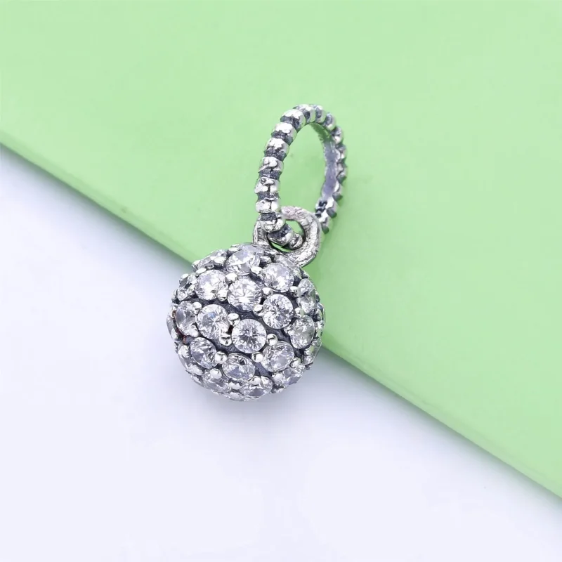 (immagine per) Pendente Sfera decorato con pavé Purely Pandora - 398690C01 - Visualizza 2