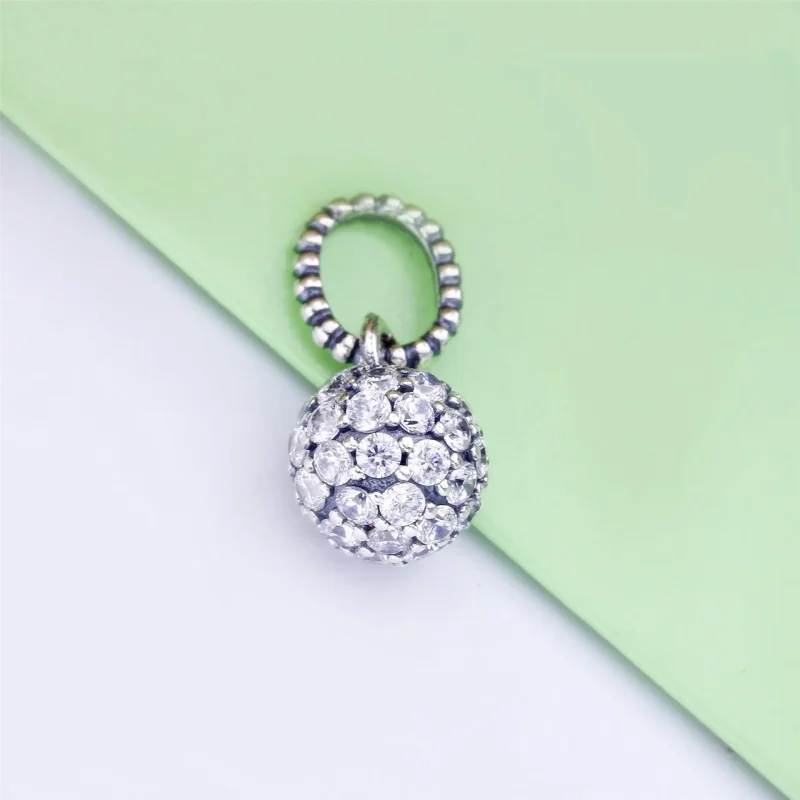 (immagine per) Pendente Sfera decorato con pavé Purely Pandora - 398690C01 - Visualizza 3