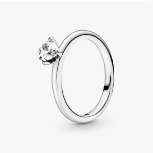 Anello solitario con cuore - 198691C01 (immagine per) Anello solitario con cuore - 198691C01