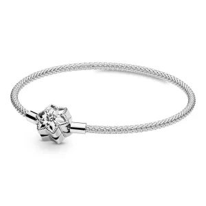 (immagine per) Bracciale Pandora Moments con maglia mesh Fiocco di neve brillante - 598616C01