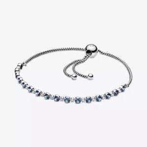 (immagine per) Bracciale blu scintillante con chiusura regolabile - 598517C01