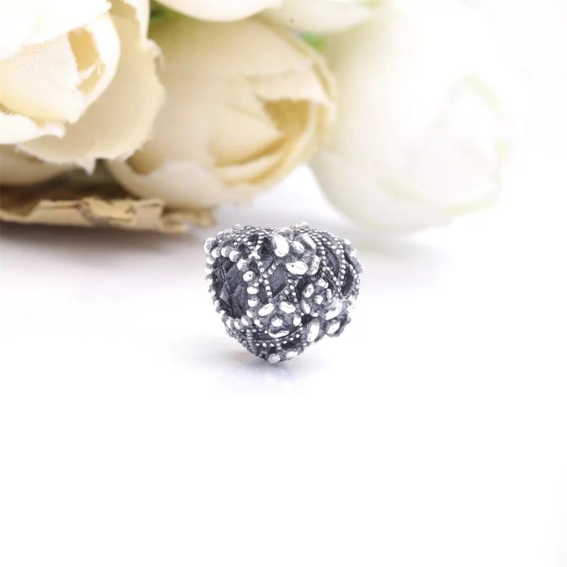 (immagine per) Charm a cuore Mamma con fiori openwork - 798892C00 - Visualizza 4