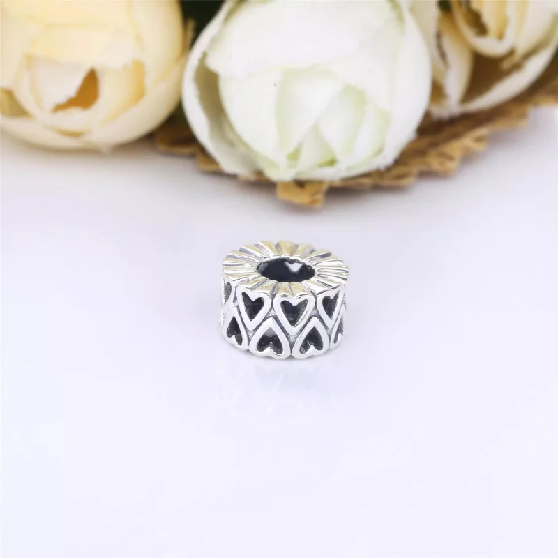(immagine per) Charm distanziatore a cuore openwork - 798694C00 - Visualizza 2