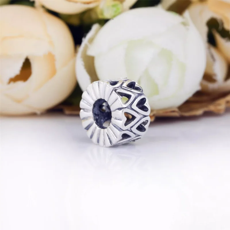 (immagine per) Charm distanziatore a cuore openwork - 798694C00 - Visualizza 3
