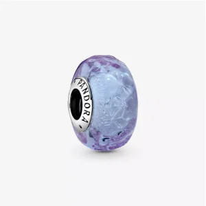 (immagine per) Charm in vetro di Murano color lavanda con onde - 798875C00
