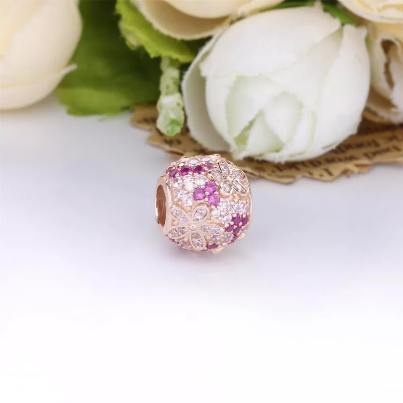 (immagine per) Charm Margherita con pavé rosa - 788797C01 - Visualizza 2