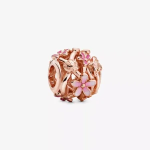 (immagine per) Charm Margherita rosa openwork - 788772C01