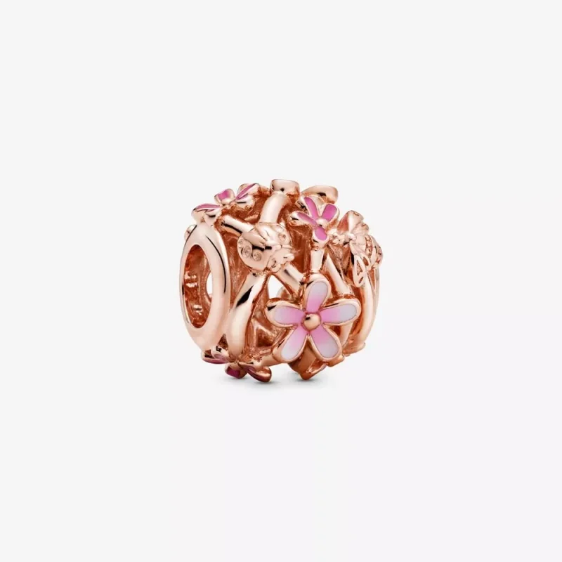 (immagine per) Charm Margherita rosa openwork - 788772C01