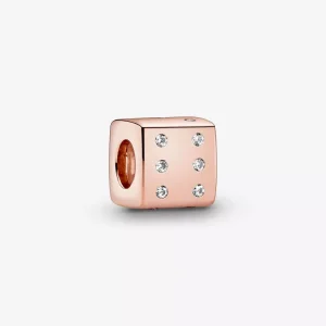 Charm PANDORA Dado abbagliante - 781269C01 (immagine per) Charm PANDORA Dado abbagliante - 781269C01