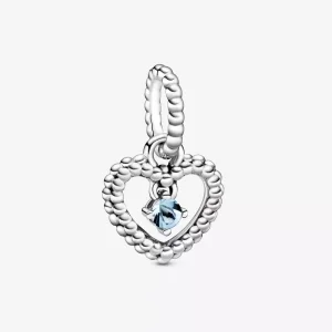 (immagine per) Charm pendente a cuore azzurro acqua decorato con sfere Purely Pandora - 798854C01
