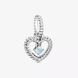 (immagine per) Charm pendente a cuore azzurro cielo decorato con sfere Purely Pandora - 798854C07