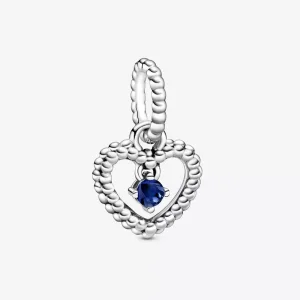 (immagine per) Charm pendente a cuore blu mare decorato con sfere Purely Pandora - 798854C12