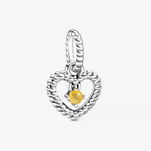 (immagine per) Charm pendente a cuore color miele decorato con sfere Purely Pandora - 798854C11