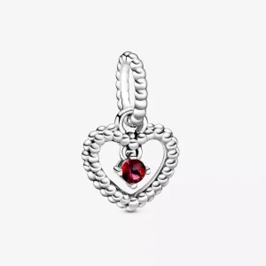 (immagine per) Charm pendente a cuore rosso fuoco decorato con sfere Purely Pandora - 798854C02