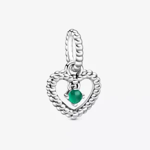 (immagine per) Charm pendente a cuore verde bosco decorato con sfere Purely Pandora - 798854C05