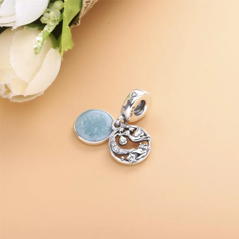 (immagine per) Charm pendente Cicogna e stelle scintillanti - 798895C01 - Visualizza 3