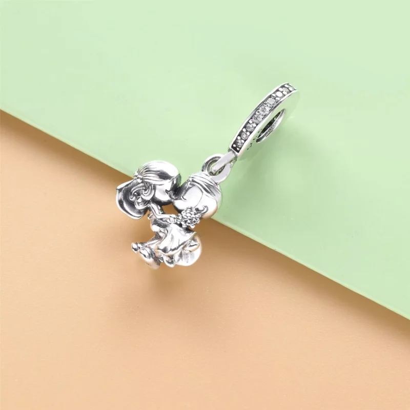 (immagine per) Charm pendente Coppia di sposi - 798896C01 - Visualizza 2