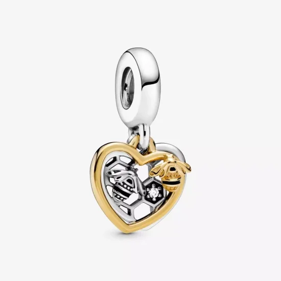 (immagine per) Charm pendente Cuori e api - 768838C01