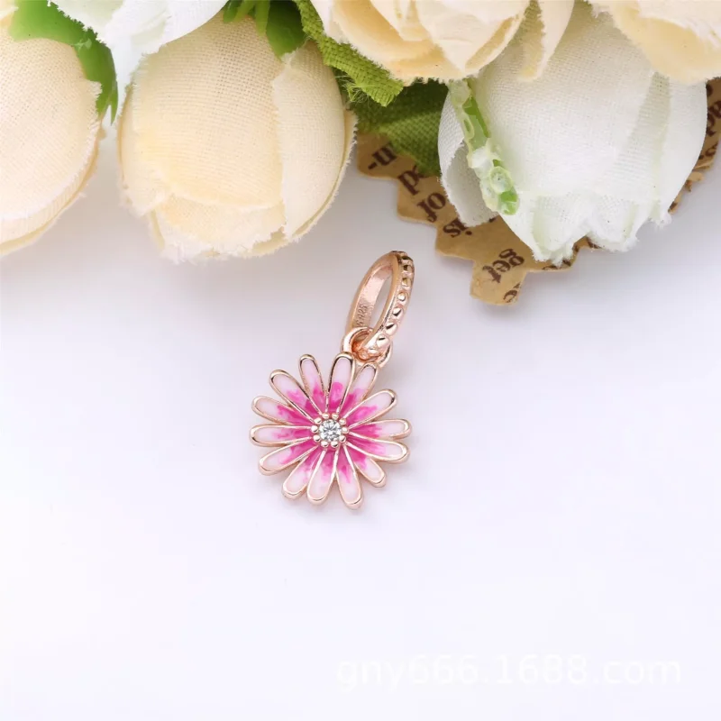 (immagine per) Charm pendente Margherita rosa - 788771C01 - Visualizza 3