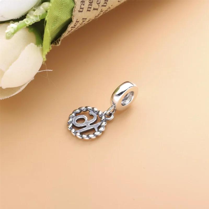 (immagine per) Charm pendente PANDORA 16 ° compleanno in argento - 790494 - Visualizza 3