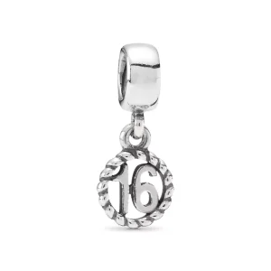 (immagine per) Charm pendente PANDORA 16 ° compleanno in argento - 790494