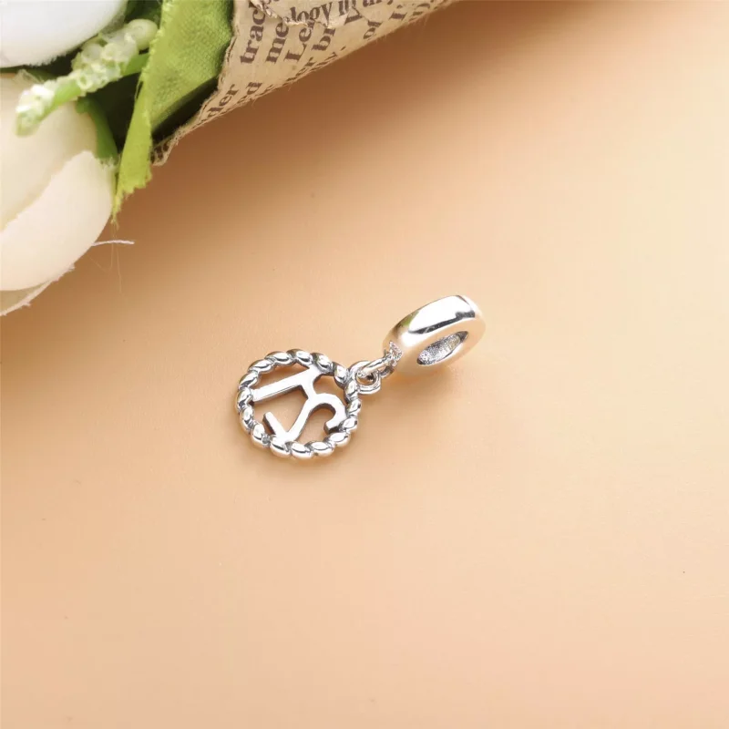 (immagine per) Charm pendente PANDORA 21 ° compleanno in argento - 790496 - Visualizza 3