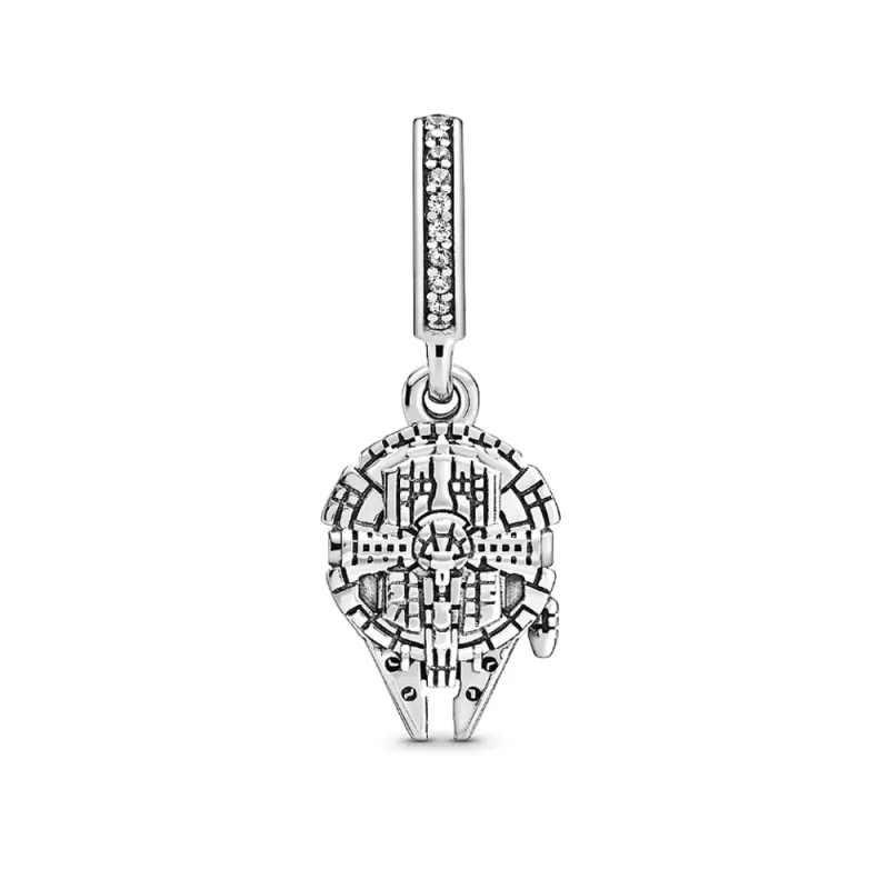 (immagine per) Charm pendente PANDORA Disney Darks Star Wars Millennium Falcon in argento - P40 - Visualizza 2