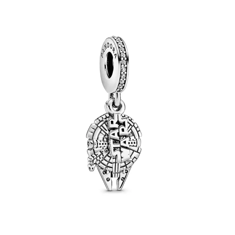 (immagine per) Charm pendente PANDORA Disney Darks Star Wars Millennium Falcon in argento - P400920713941