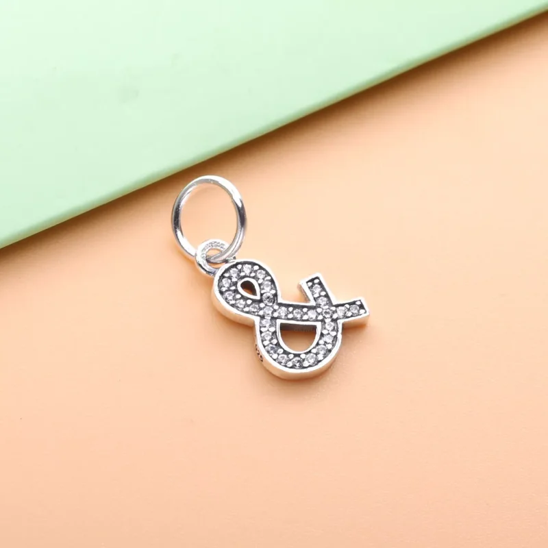 (immagine per) Charm pendente PANDORA Lettera e commerciale in argento - 791305CZ - Visualizza 2