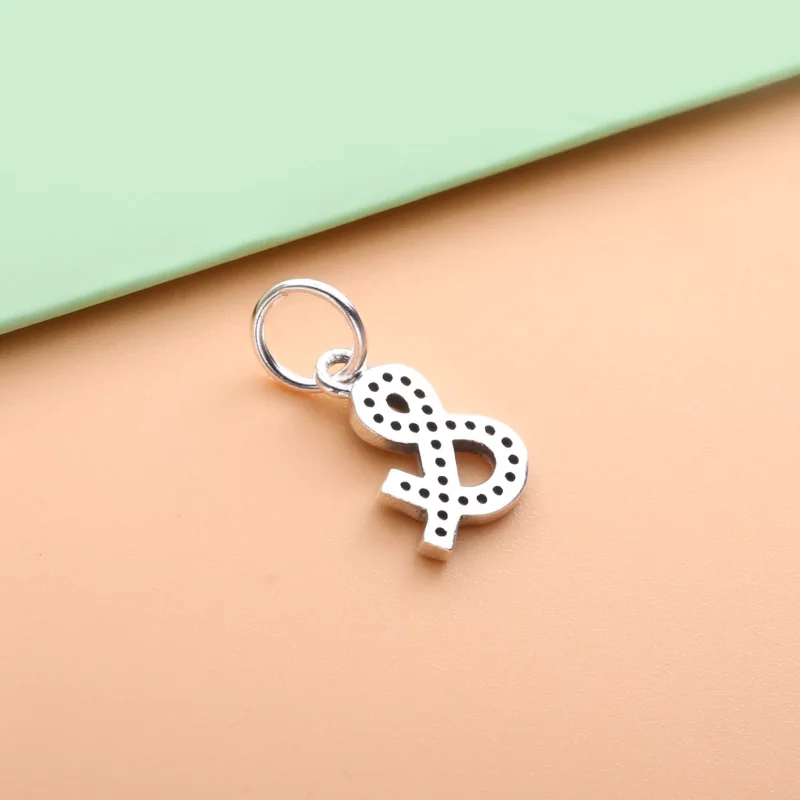 (immagine per) Charm pendente PANDORA Lettera e commerciale in argento - 791305CZ - Visualizza 3