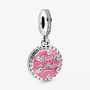(immagine per) Charm pendente Torta di compleanno rosa - 798888C01