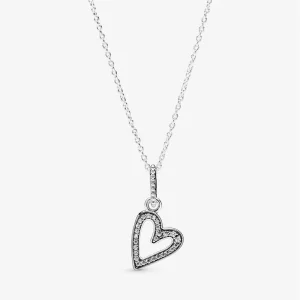 (immagine per) Collana con pendente cuore scintillante - 398688C01
