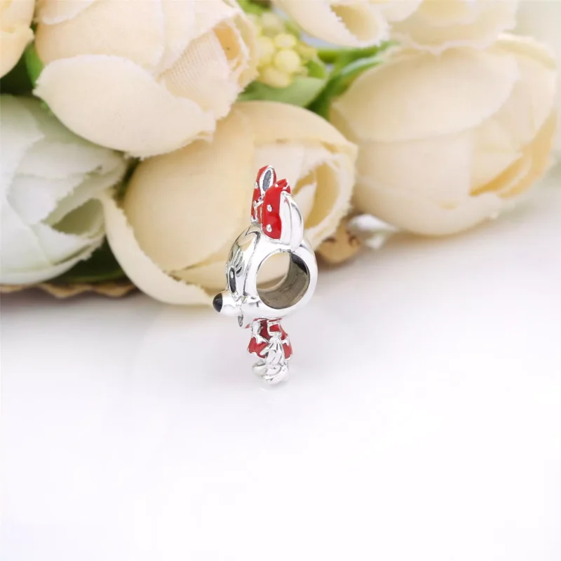 (immagine per) Disney, Charm Minnie con abito e fiocco a pois - 798880C02 - Visualizza 3