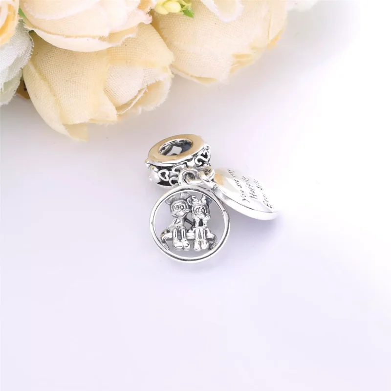 (immagine per) Disney, Charm pendente Mickey Mouse e Minnie per sempre felici e contenti - 7988 - Visualizza 4