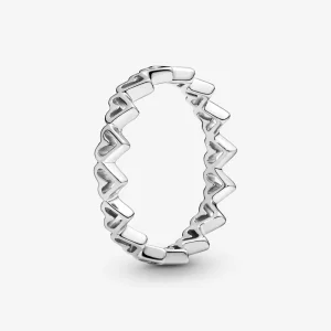 (immagine per) Anello PANDORA Fascia di Cuori disegnati - 198696C00