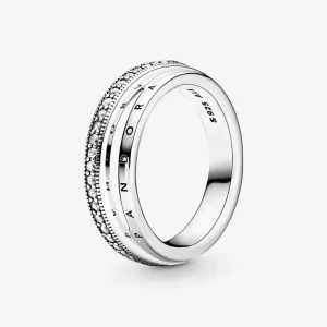 (immagine per) Anello PANDORA con pavé a tripla fascia - 199040C01