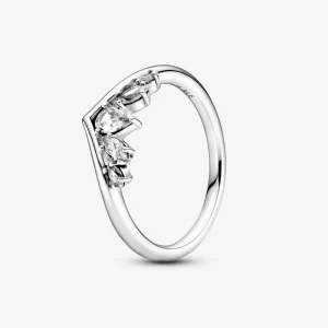 Anello PANDORA chevron scintillante con pietre con taglio a goccia e Marquise - 199109C01 (immagine per) Anello PANDORA chevron scintillante con pietre con taglio a goccia e Marquise - 199109C01
